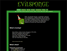 Tablet Screenshot of evilsponge.org